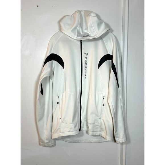 Peak Performance Other - Peak Performance zip hoodie white mens L athletic Trigger H light ski snow